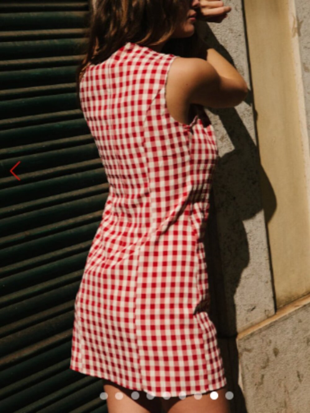 Helen Dress Lisa Says Gah- Cherry Red Gingham - Picture 4 of 5
